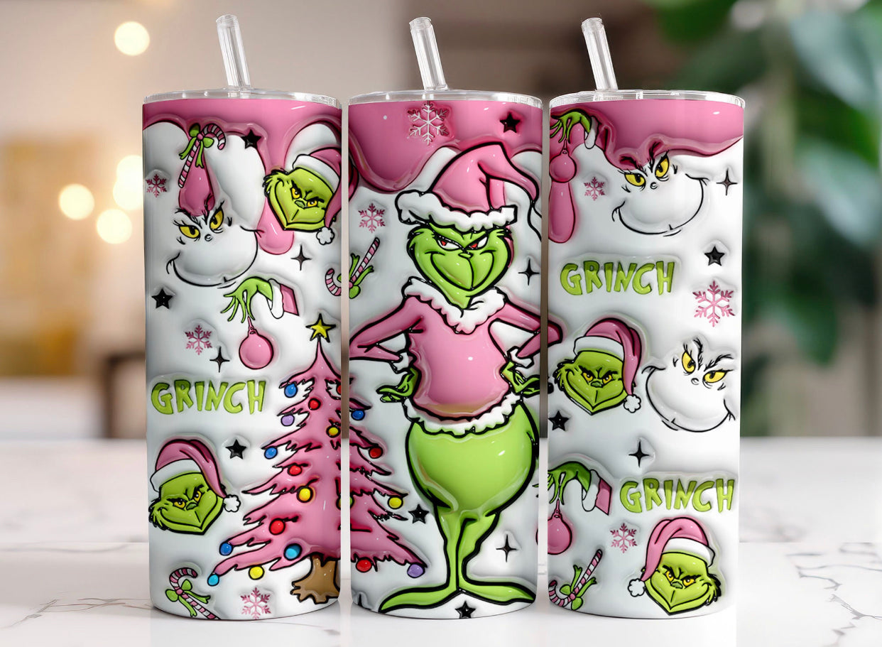 3D Inflated Pink Christmas