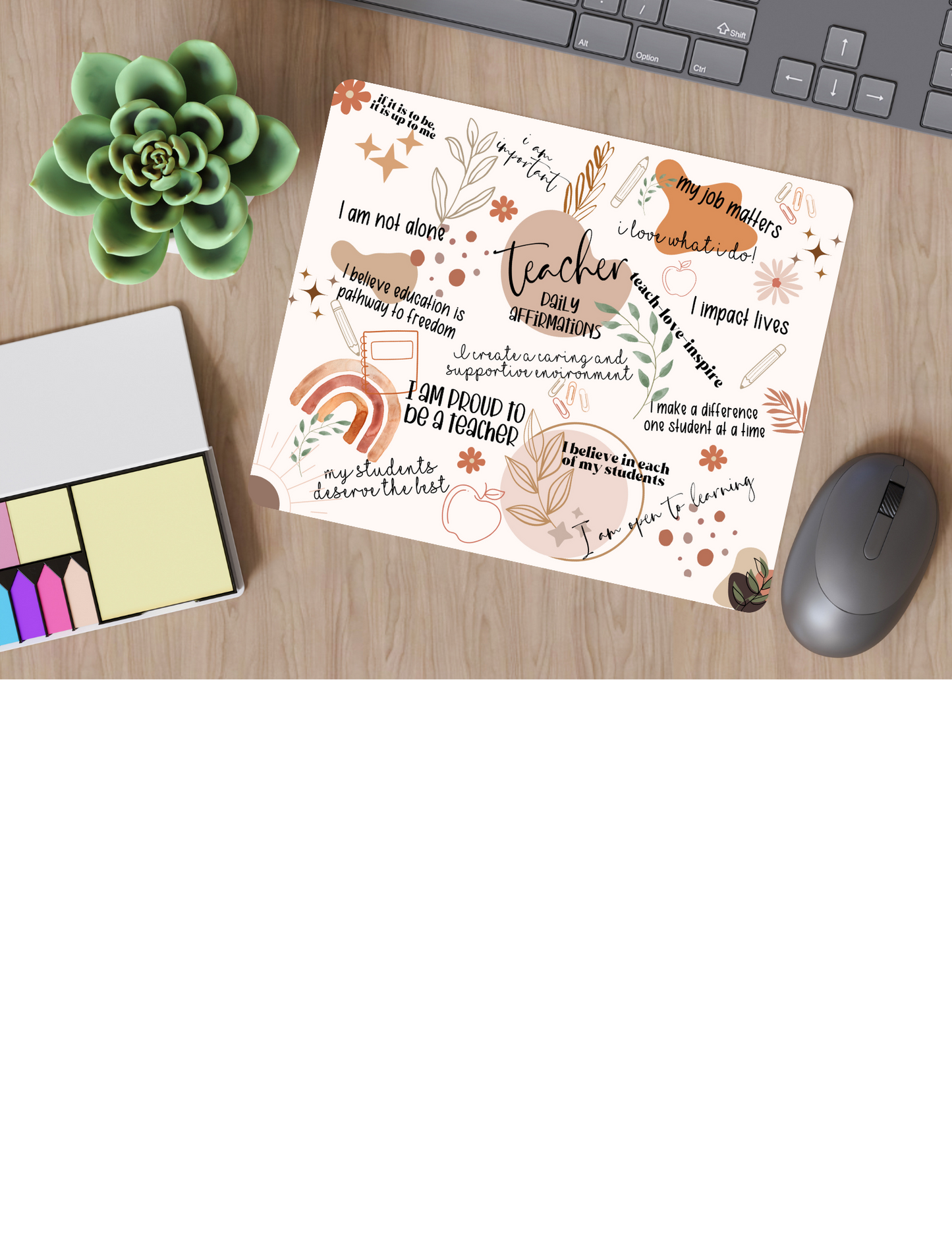 Mouse Pad-Teacher Daily Affirmation