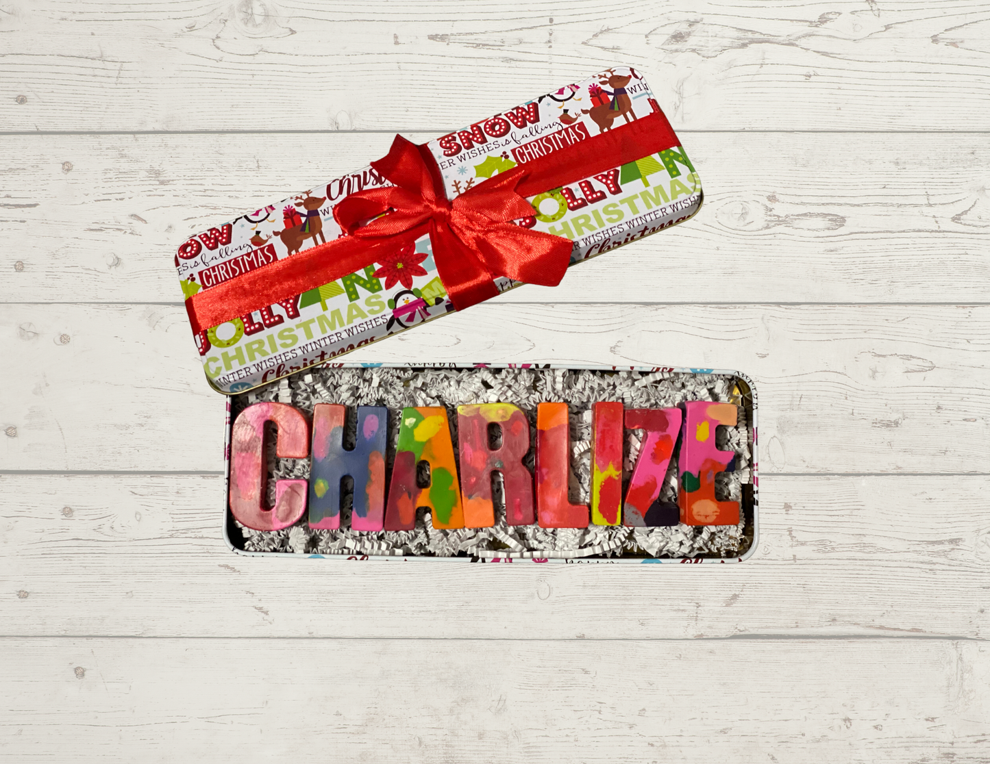 Handmade Crayon Name- Girl Color