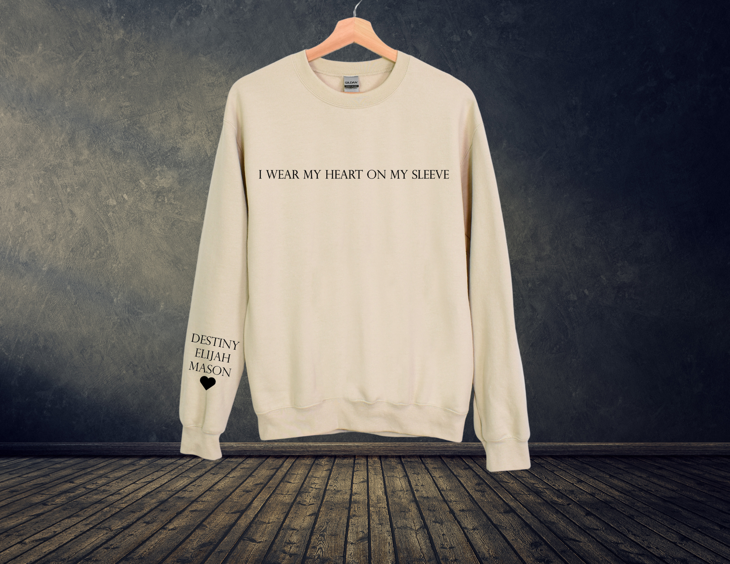 I Wear My Heart On My Sleeve- Sweater