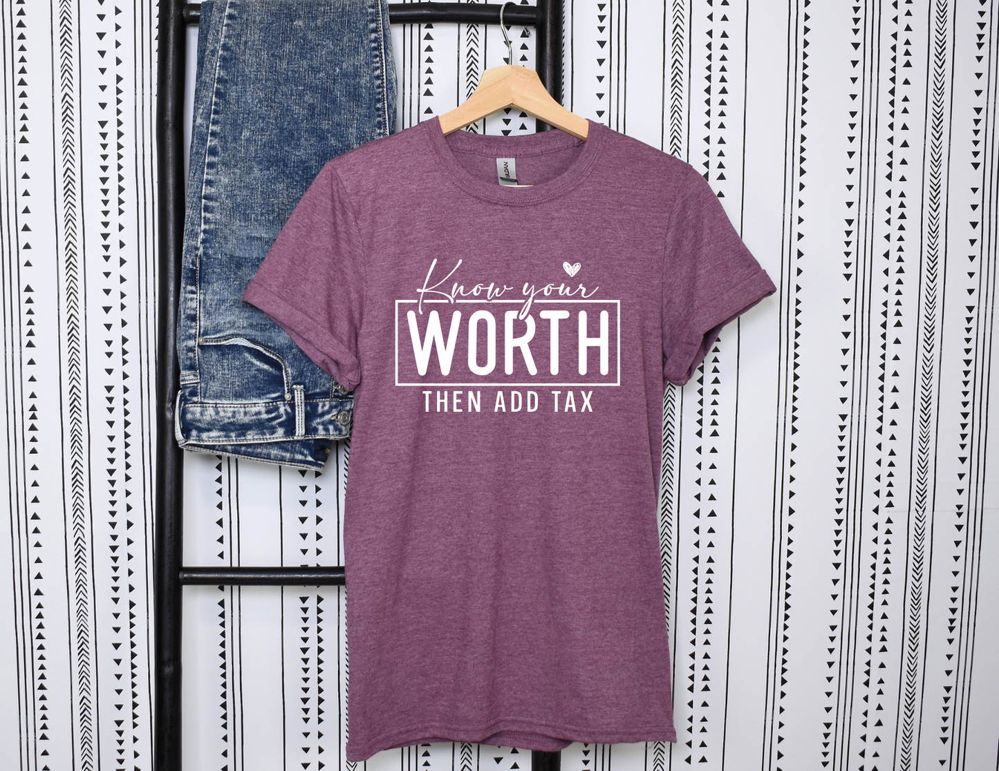Know Your Worth- Short Sleeve Shirt
