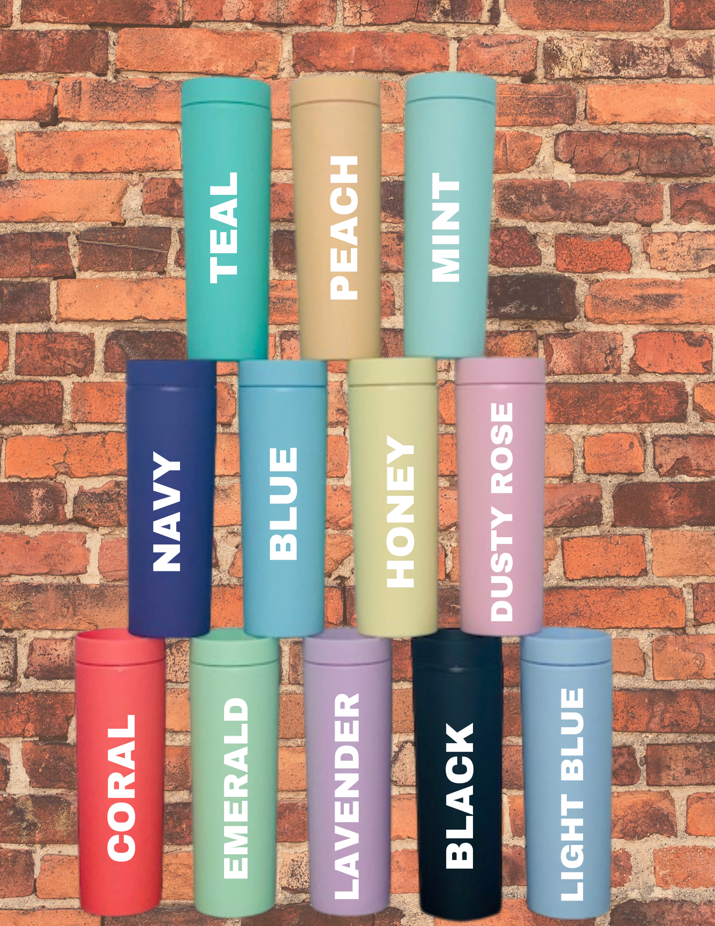 Personalized Matte Acrylic Tumbler with Rhinestone
