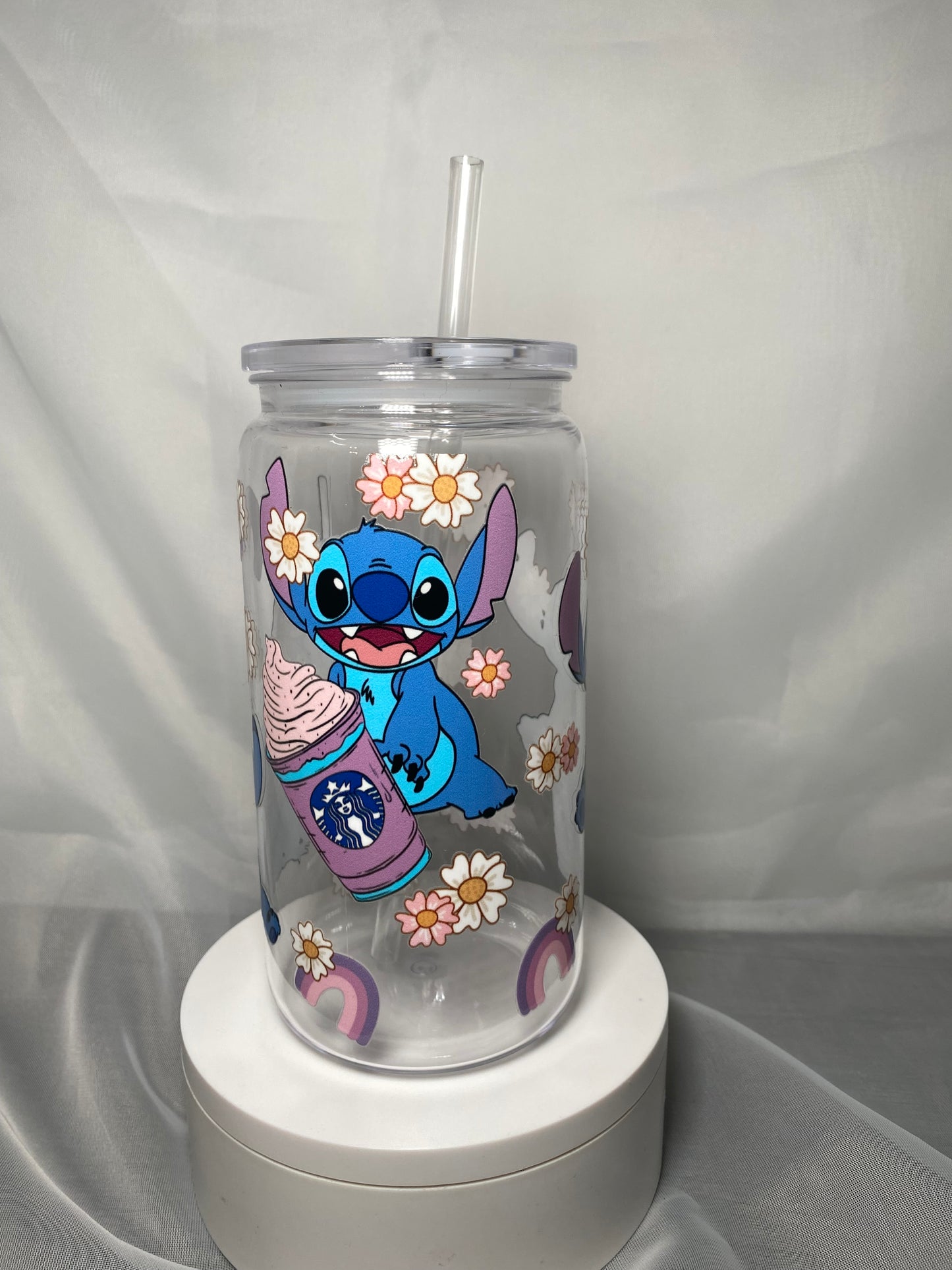 Stitch Starbucks Libbey Plastic Cup