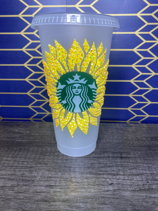 Starbucks Cold Cup Sunflower