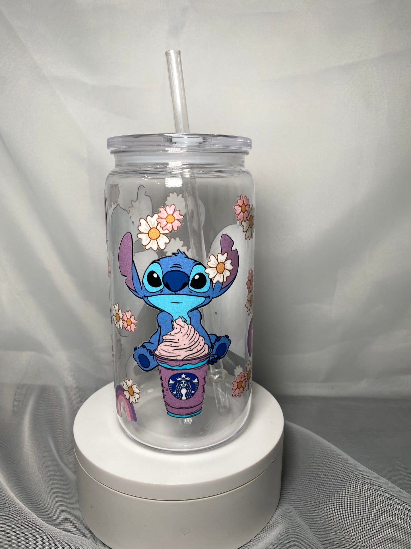 Stitch Starbucks Libbey Plastic Cup