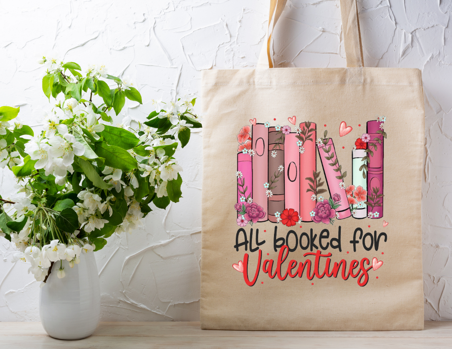 All Booked for Valentines Tote Bag