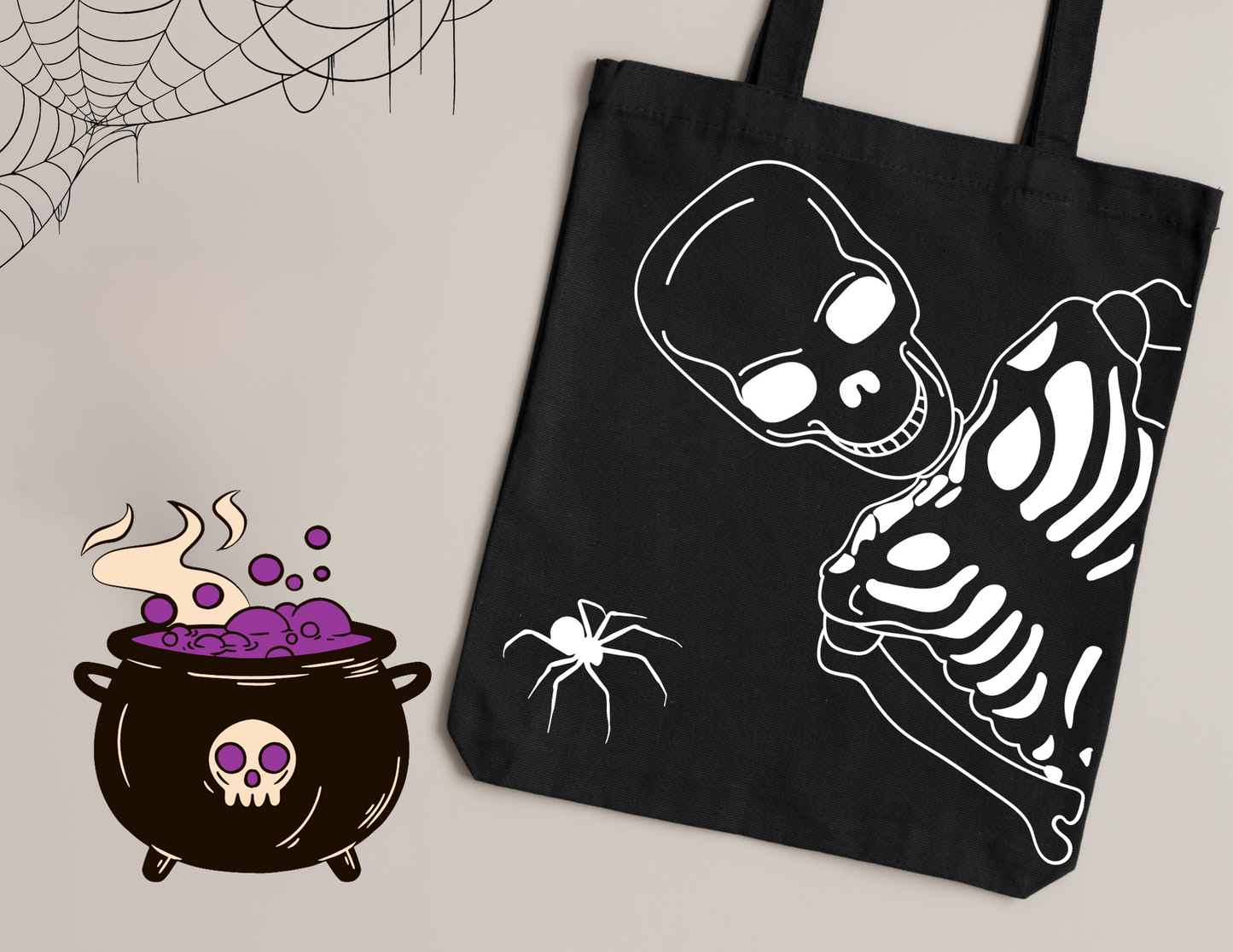 Skeleton Tote Bag