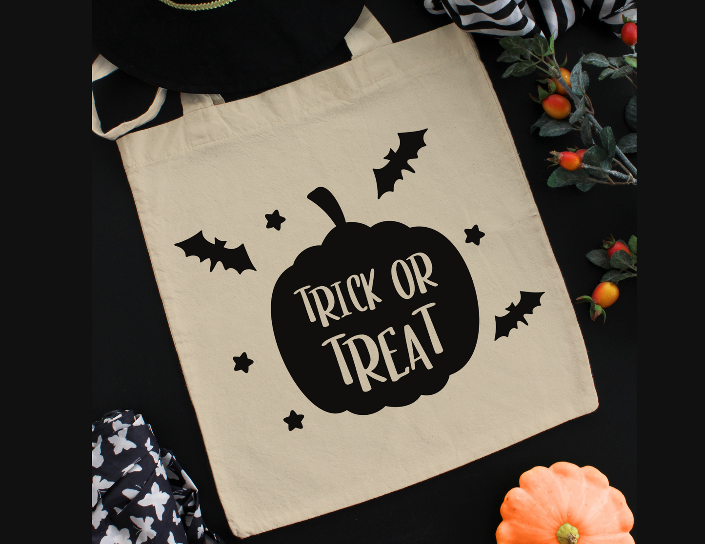 Trick or Treat Pumpkin Tote Bag